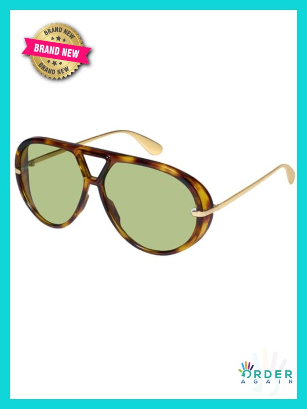Oversized Aviator Sunglasses Retro Style UV400 Protection